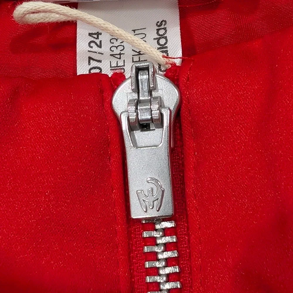 Adidas Mahomes Track Jacket Red White Logo Full Zip Mens Athletic Sportswear 2XL